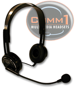 COMM1 Multimedia Headset with Boom Microphone